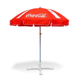 Custom Sublimation printed Anti-UV Outdoor 36/ 48/52/60 Inch 8 Ribs Sun Beach Umbrella