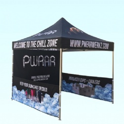 Outdoor 40x40mm Hexagonal Promo Vendor Tent Windproof Promotional Trade Show Tent
